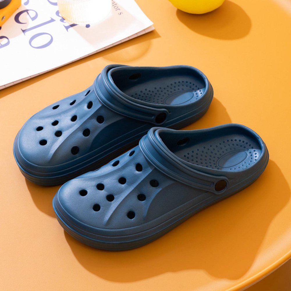 BIMANI Drifting cave Shoes Summer Beach Sandals Couple Garden Shoes Men's and Women's Slippers Outdoor Slippers 215 Navy