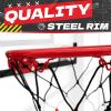 RUNBOW Indoor Mini Basketball Hoops Backboard with Powerful Suction Cups,Wall Mounted Door Basketball Hoops,Toys with Balls Gifts for Kids Boys Teens (43x30CM) (Black-White-1) view 2
