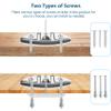 DEDU Folding Boat Cleats 6 Inch 2 Pack, Boat Cleats Dock Cleats 316 Stainless Steel 3 Holes, Boat Folding Cleats Boat Flip Up Cleat with Fasteners and Back Plates for Dock, Boat view 4