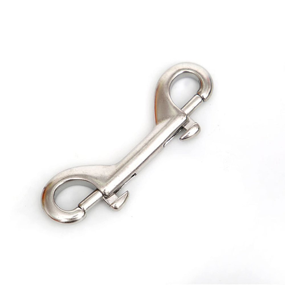 316 Stainless Steel Double Ended Bolt Trigger Snap Hook Scuba Diving Clips Marine Grade Metal Clips for Diving, Dog Leash, Key Chain, Horse Tack, Feed Buckets(4.53in)