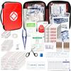 Travel-First Aid-Kit Car-Home 300PCS Survival-Kit Outdoor-Adventure - Small Portable Red Emergency Essential Sets Office Hiking Camping Business Public Must Have First Aid Gear Equipment 1st Aid view 1