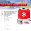 Travel-First Aid-Kit Car-Home 300PCS Survival-Kit Outdoor-Adventure - Small Portable Red Emergency Essential Sets Office Hiking Camping Business Public Must Have First Aid Gear Equipment 1st Aid view 2