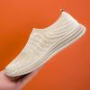 CsgrFagr Men's Casual Shoes 2023 Spring and Summer New Fly Woven Mesh Breathable Fashion Walking Mens Sneaker Slippers Size 14 (White, 9) view 3