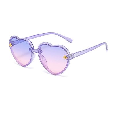 WZWLKJ Heart Shaped Bee Cute Fashion Sunglasses for kids UV 400 Protection Outdoor Beach Holiday