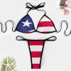 Fattyeery Women Bikini Set Puerto Rico Flag Two Piece Swimsuit Swimwear Bathing Suit Tankini Swimsuit Set XL view 3