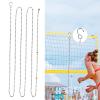 cdar Volleyball Net Height Chain Volleyball Net Measure Chain Volleyball Referee Equipment Volleyball Net Setter Chain,2Pcs Height Chains with Hooks 2pcs view 2