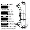 Compound Bow - Hunting & Target Archery Bows, up to IBO 320FPS Speed, Limb Made in USA, Draw Weight 30-70 lbs Adjustable, Draw Length 21-30", Package with Compound Bows Bag (Green) view 2