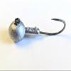 100 Unpainted Freshwater Ball Jig Head Walleye Bass Lure Ultra Point Hook 1/4oz