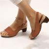 Ladmiple Summer Sandals For Women 2022 Trendy Wedge Sandals for Women Platform Sandals Open Toe Wedge Heels Casual Summer Sandals view 2