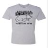 3X-Large Dark Heather Gray Mens in The Event of an Emotional Breakdown Place Cat Here Deluxe Soft T-Shirt view 1
