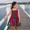 African Baby Clothes Girl Toddler Girls Traditional Style Sleeveless Suspenders Dress Kids Ankara (Hot Pink, 2 Years) view 2