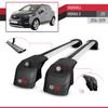 apline Compatible with Vauxhall Mokka X (J13) 2016-2019 ACE-2 Model Car Roof Rack Cross Bar Gray Aluminium 2 Bars view 3