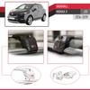 apline Compatible with Vauxhall Mokka X (J13) 2016-2019 ACE-2 Model Car Roof Rack Cross Bar Gray Aluminium 2 Bars view 4