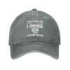 That's What I Do I Drink Rum and I Know Things Hat for Men Baseball Hat Cute Hat Gray view 1