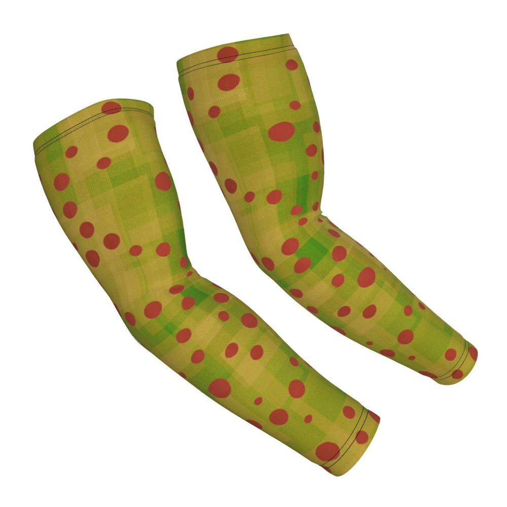 Woyaba Circles dots funny christmas polka dots arm sleeves,farslemers defense gardening sleeves sun protection compression arm sleeves for men,women or teenager
