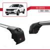 apline Compatible with Kia Sorento 4 (MQ4) 2021-2025 ACE-2 Car Roof Rack Cross Bar Grey Aluminium 2 Bars view 3