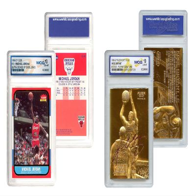 1996 Michael Jordan Fleer Ultra Decade and 1996 Kobe Bryant Fleer Gold Rookie Card - Set of 2 - Both Graded Gem-Mint 10