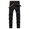 Men's Ripped Jeans Casual Stretch Button Zipper Pants with Pockets Relaxed Fit Denim Pants Boys Trendy Streetwear Jeans view 2