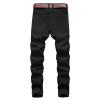 Men's Ripped Jeans Casual Stretch Button Zipper Pants with Pockets Relaxed Fit Denim Pants Boys Trendy Streetwear Jeans view 4