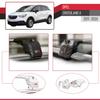 apline Compatible with Opel Crossland X 2017-2020 ACE-2 Model Car Roof Rack Cross Bar Gray Aluminium 2 Bars view 4