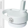 Straw Lid for YETI Rambler 36 oz 26 oz 18 oz Jr 12 oz 64 oz Water Bottle - White Straw Cap for YETI Replacement Lids Top Accessories view 1