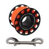 AKONA 60M Aluminum Spool with Double-Ended Stainless-Steel Clip for Scuba Diving view 1