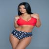 2280 Francesca Swimsuit Red/Blue view 3