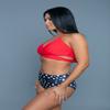 2280 Francesca Swimsuit Red/Blue view 4