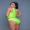 2287 Shay Swimsuit Neon Green view 1