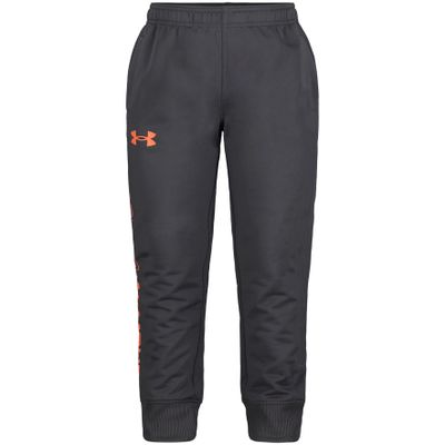 Under Armour Boys' Brawler Warm-Up Sweatpants, Fast Drying and Moisture Wicking, Relaxed Fit, Gray Pitch Jog, 2T
