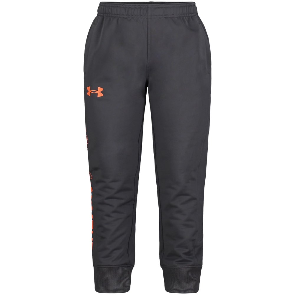 Under Armour Boys' Brawler Warm-Up Sweatpants, Fast Drying and Moisture Wicking, Relaxed Fit, Gray Pitch Jog, 2T