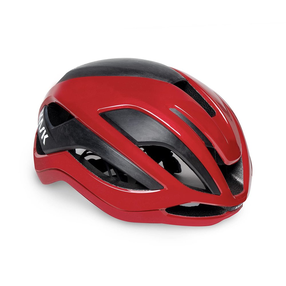 KASK Elemento Bike Helmet I Aerodynamic Road Cycling, Gravel & Mountain Biking, Cyclocross Cycling Helmet - Red - Medium