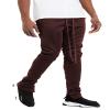WEIV GEAR Mens Track Pants  Casual Drawstring Elastic Waist Ankle Zipper Skinny Fit Sweatpants Joggers Workout Active Brown view 1