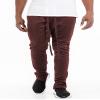 WEIV GEAR Mens Track Pants  Casual Drawstring Elastic Waist Ankle Zipper Skinny Fit Sweatpants Joggers Workout Active Brown view 2