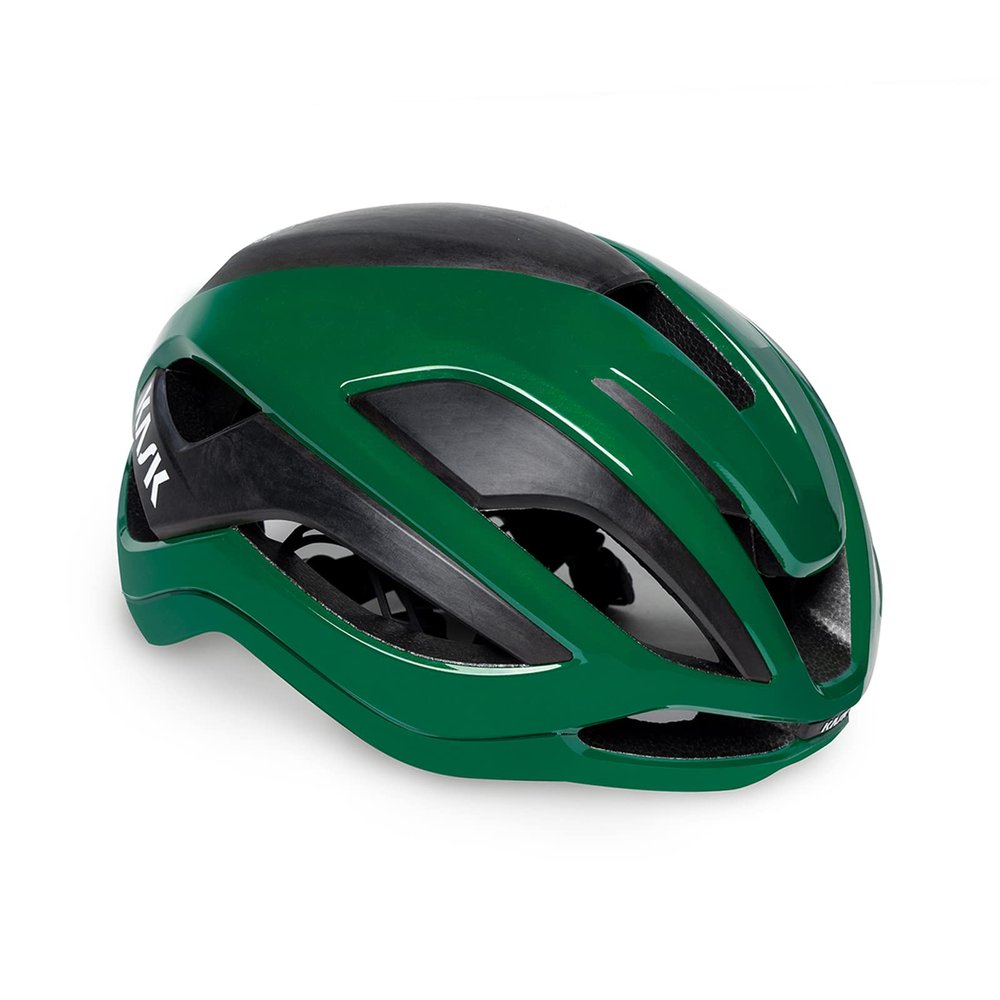 KASK Elemento Bike Helmet I Aerodynamic Road Cycling, Gravel & Mountain Biking, Cyclocross Cycling Helmet - Beetle Green - Medium