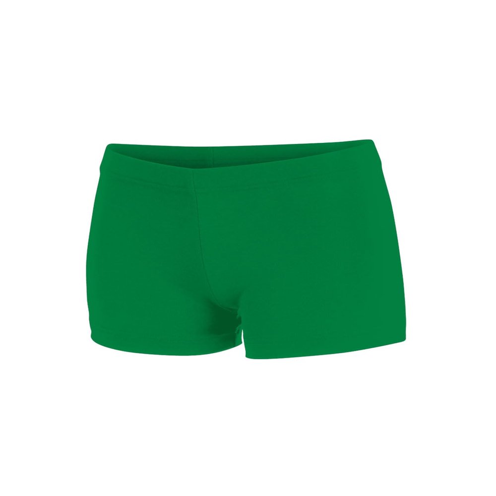 chass Women's Boy-Cut Cheerleading Briefs, Soft Mid-Rise Athletic Shorts (A2XL, Kelly Green)