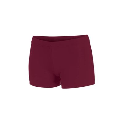Chass Girls Boy-Cut Cheerleading Briefs, Soft Mid-Rise Athletic Shorts (YXS, Maroon)