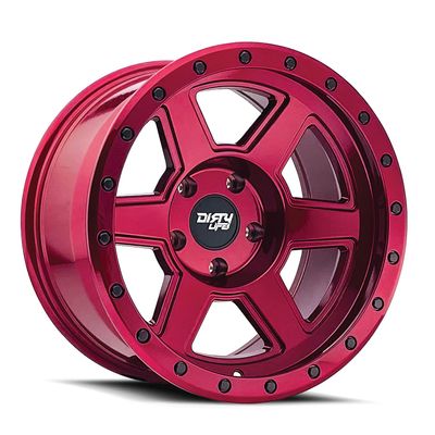 Dirty Life 9315 Compound 20x10 6x5.5" -25mm Candy Red Wheel Rim 20" Inch 9315-2183R