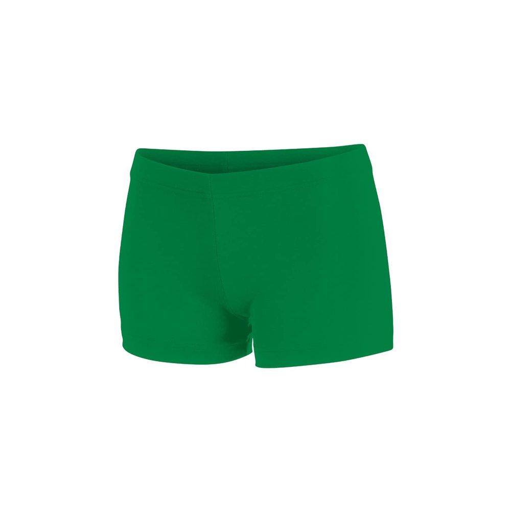 Chass Girls Boy-Cut Cheerleading Briefs, Soft Mid-Rise Athletic Shorts (YXS, Kelly Green)