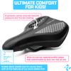 Revere Youth Memory Foam Bike Saddle  Padded Bicycle Saddle for Kids and Youth Bikes, Fits 1624 Inch Kids Bikes view 2