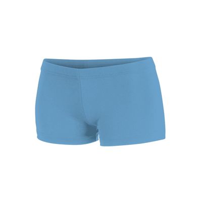 chass Women's Boy-Cut Cheerleading Briefs, Soft Mid-Rise Athletic Shorts (AXS, Columbia Blue)