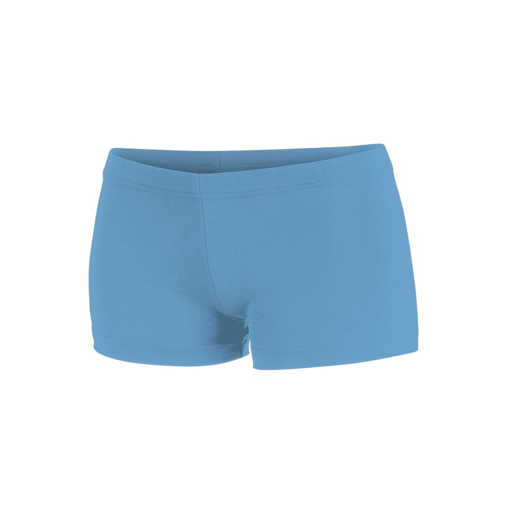 chass Women's Boy-Cut Cheerleading Briefs, Soft Mid-Rise Athletic Shorts (AXS, Columbia Blue)