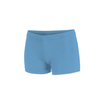 Chass Girls Boy-Cut Cheerleading Briefs, Soft Mid-Rise Athletic Shorts (YM, Columbia Blue)