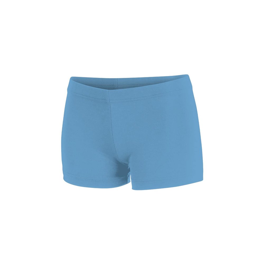 Chass Girls Boy-Cut Cheerleading Briefs, Soft Mid-Rise Athletic Shorts (YM, Columbia Blue)