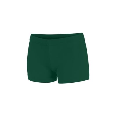 chass Girls Boy-Cut Cheerleading Briefs, Soft Mid-Rise Athletic Shorts (YS, Forest Green)