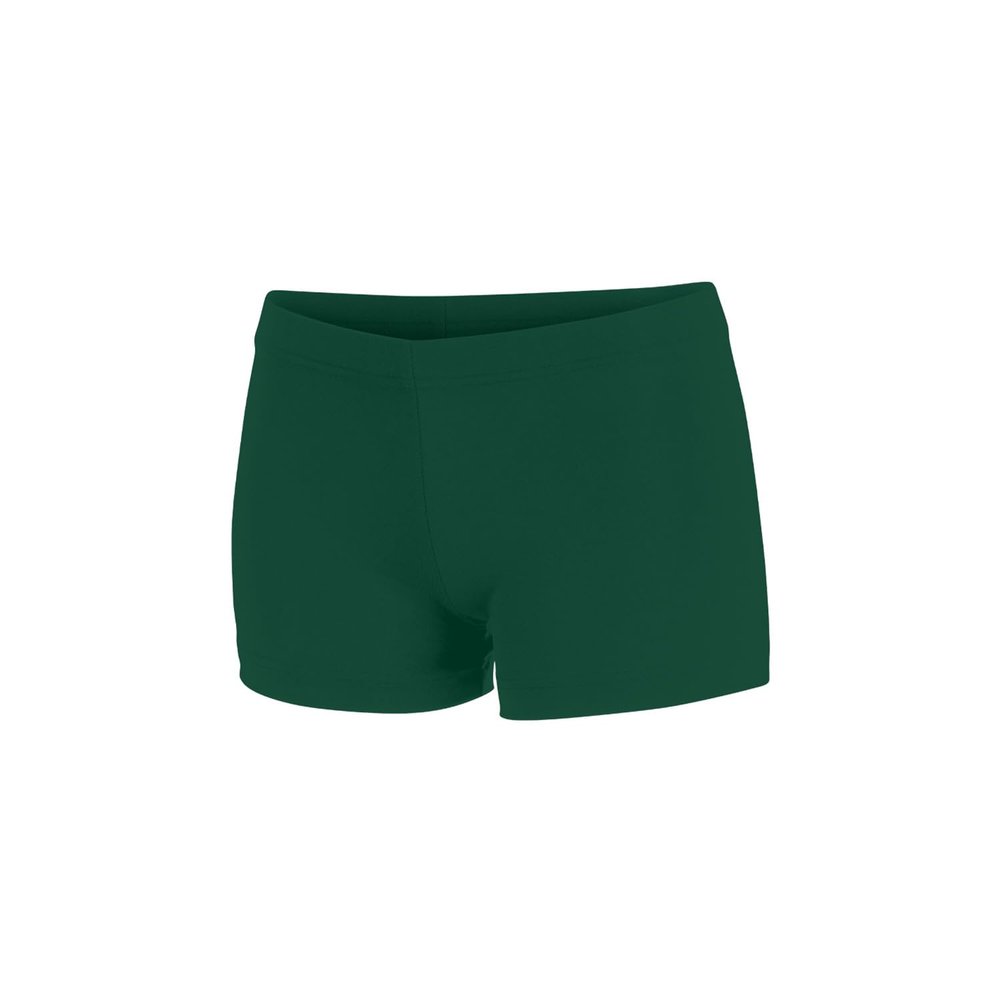 chass Girls Boy-Cut Cheerleading Briefs, Soft Mid-Rise Athletic Shorts (YS, Forest Green)