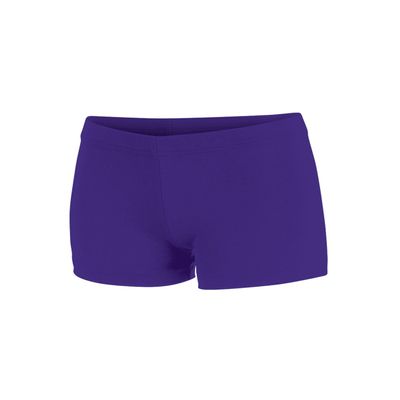 Chass Girls Boy-Cut Cheerleading Briefs, Soft Mid-Rise Athletic Shorts (YXS, Purple)