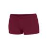 chass Women's Boy-Cut Cheerleading Briefs, Soft Mid-Rise Athletic Shorts (AS, Maroon) view 1