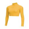 chass Girls Long Sleeve Cropped Bodysuit, Mock Neck Cheerleading Shirt Youth Sizes (Gold, YS) view 1