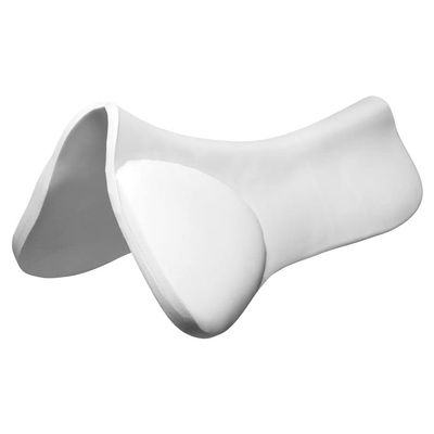 Dura-Tech Ergo-Lite Raised Front Riser Horse Saddle Pad | Color White | Enhances Horse-Saddle Fit | Raised Front Riser | Venting Holes for Spine Comfort | High Density Foam